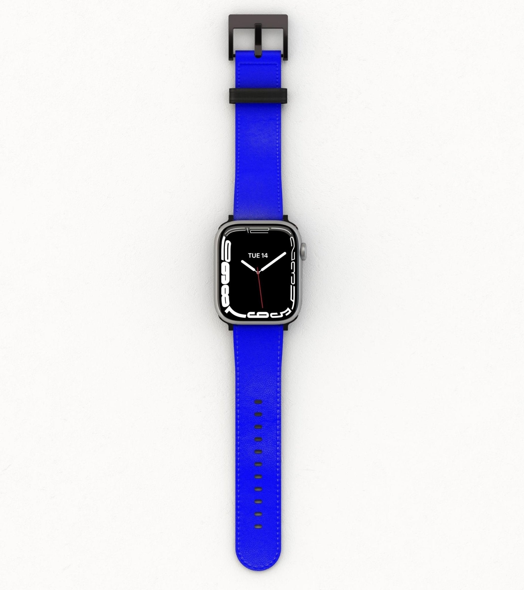 Electric Blue Vegan Leather Apple Watch Band LE SKYEBLEU