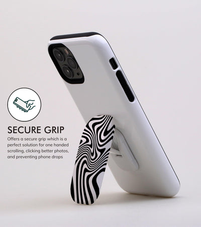 Zebra Swirl Phone Grip
