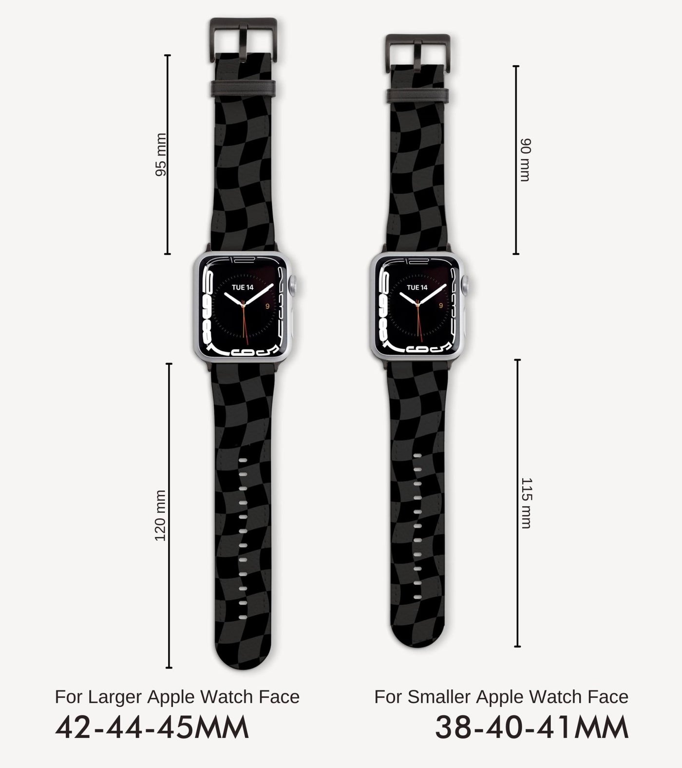 Black Check - Apple Watch Band