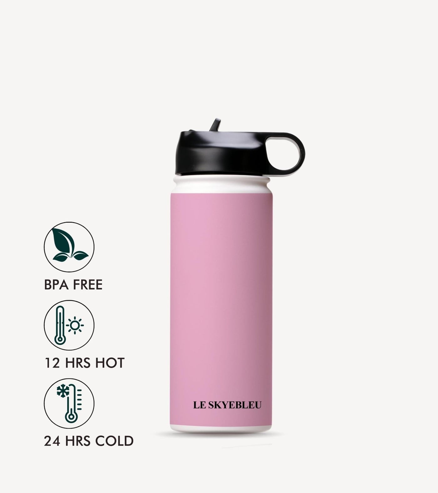 Bubblegum Pink - Steel Water Bottle