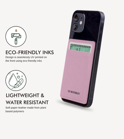 Bubblegum Pink - Stick On Phone Wallet