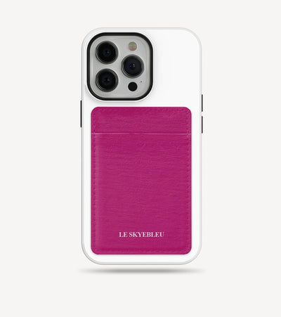 Deep Pink - Stick on Phone Wallet