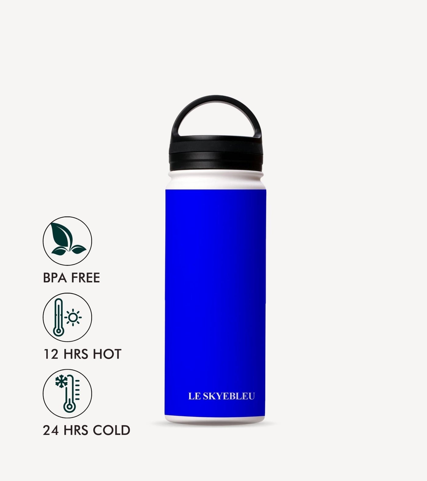 Electric Blue - Steel Water Bottle