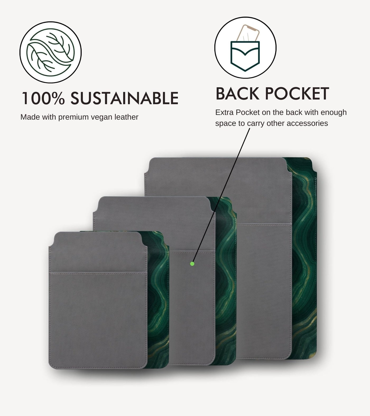 Emerald Essence - Laptop & iPad Sleeve