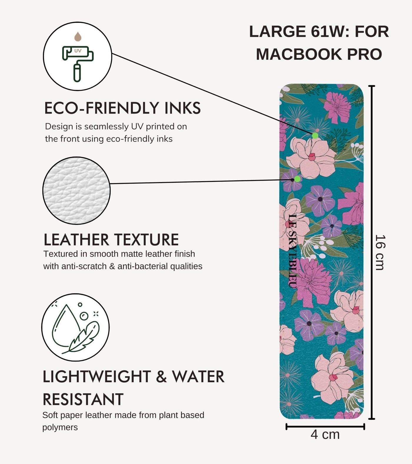 Fleur de Joie - MacBook Adapter Skin