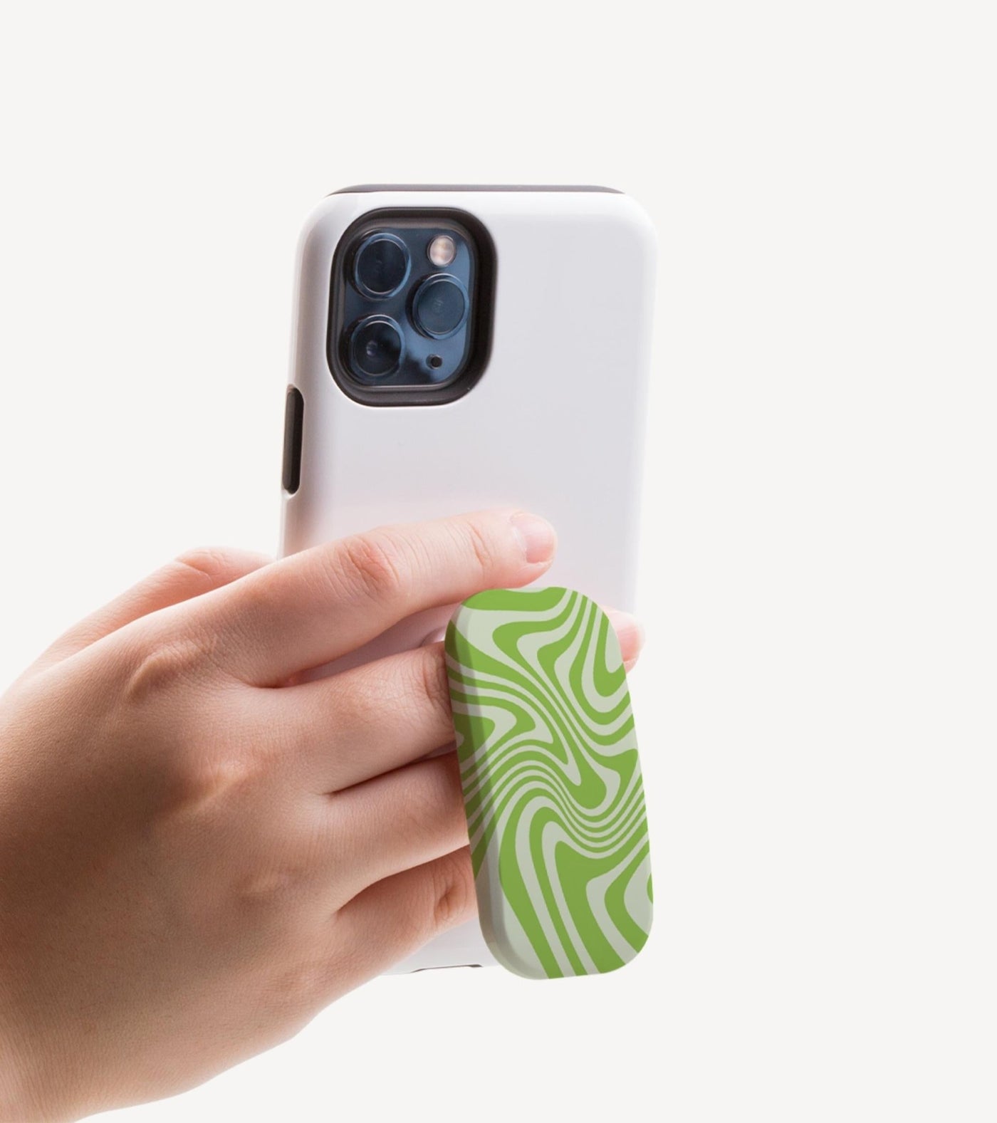Groovy Green Swirl Phone Grip