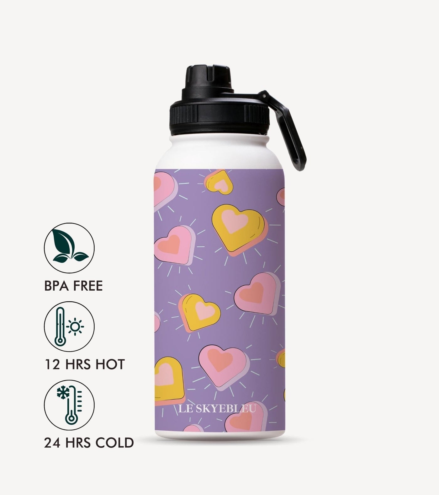 Heart Beat - Steel Water Bottle