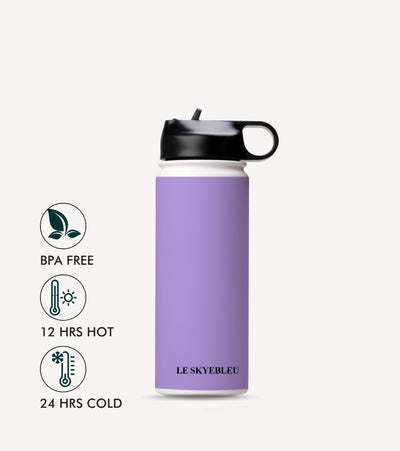 Lavender Latte - Steel Water Bottle