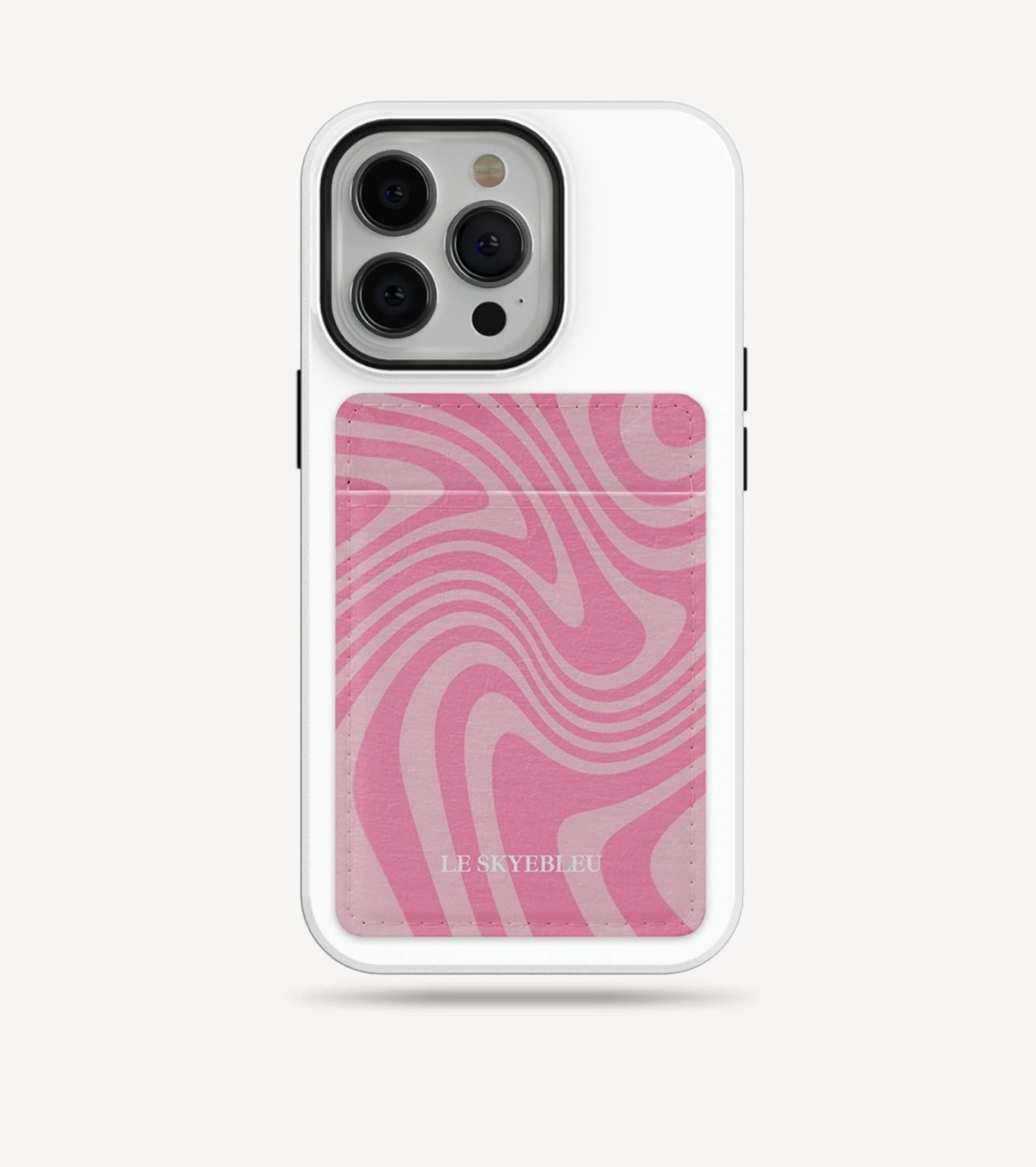 Pink Hypnosis Swirl - Stick on Phone Wallet